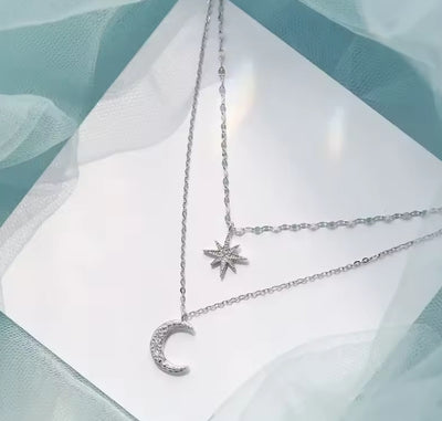 King moon star Necklace